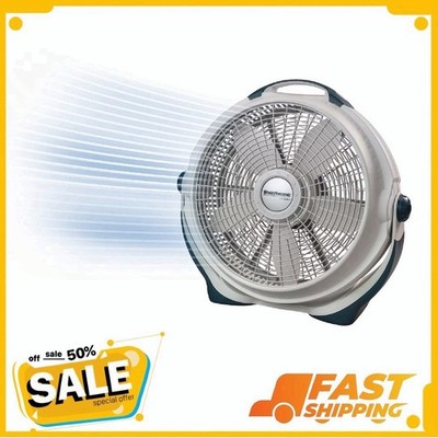 Lasko Wind Machine 20'' 3-Speed Tilt Mechanism Floor Fan, Gray, 3300