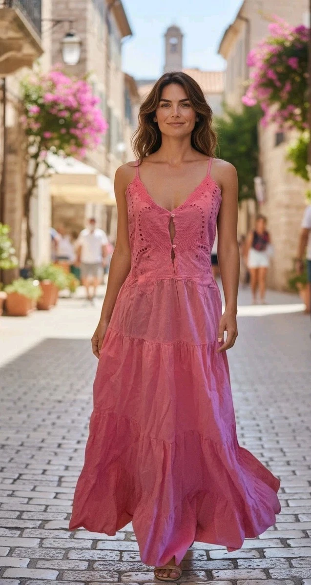 chelsea and violet maxi dress Chelsea & Violet Mila Bandana V-Neckline Half Sleeve Printed Chiffon Midi Dress