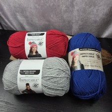 3 Loops & Threads Impeccable Yarn Cherry Red,...