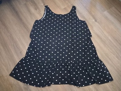 Damen Strech Mini Kleid  - Schwarz  - Weiß  - Gr. L. - NEU