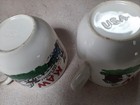 Vintage "Maw" "Paw" Paul Bunyan Coffee Mugs Pair 1940's Novelty Cups — photo 2