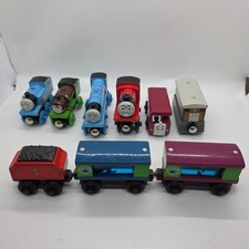 Thomas  Friends Wooden Railway Lot of 9 Engines, Aquarium Cars  Bertie Bus