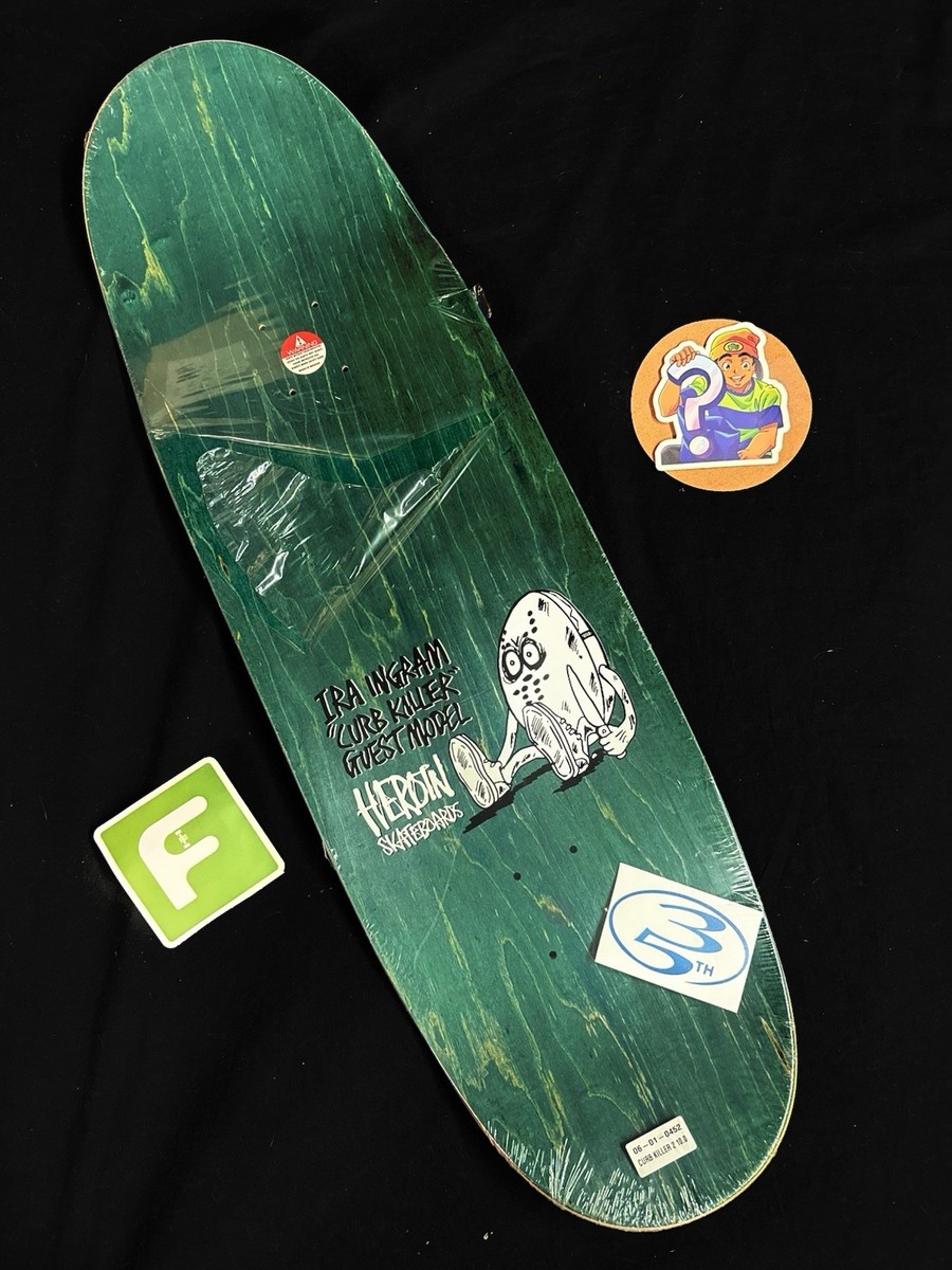 RARE Curb Killer 2 Ira Ingram Guest Model FOS Heroin Skateboard