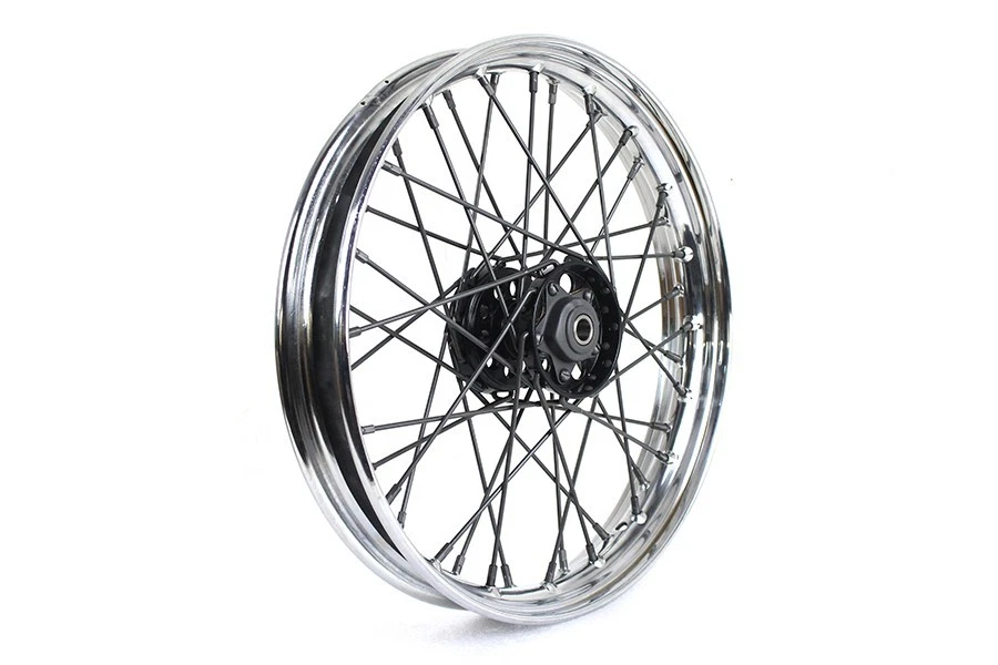 Harley Davidson Knucklehead EL 18" x 2.5 Replica F-H Trog Style Star Hub Wheel - Image 2 of 3