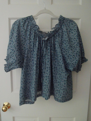 Doen Shore Top Delores Ditsy Liberty Print Blues S