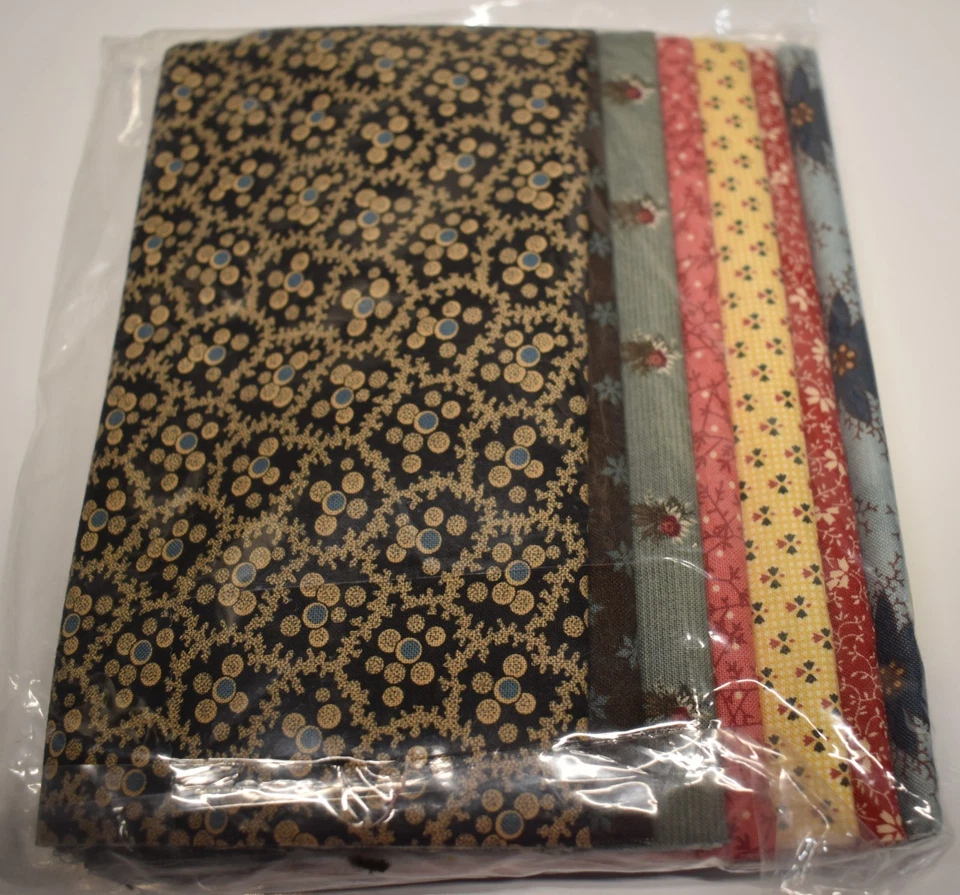 ANTIQUE MEDALLION block of the month kit ECONOMY PATCH QUILT reproduction fabric - Image 2 of 2