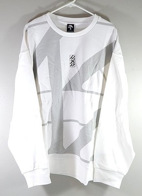 Anta Sports Logo Crewneck Sweatshirt Sweater Size 3XL Pure White New 552210517-1