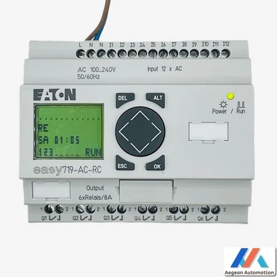 Eaton EASY719-AC-RC Programmable Logic Relay 12DI 6RO 700 Series 719-AC-RC - Bild 1 von 4
