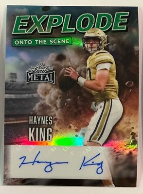 2026 Leaf Metal Haynes King Auto Autograph Explode Prismatic Green #d 3/3