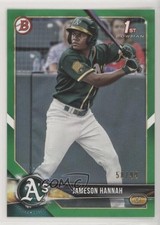 2018 Bowman Draft Green 58/99 Jameson Hannah #BD-160 s3g