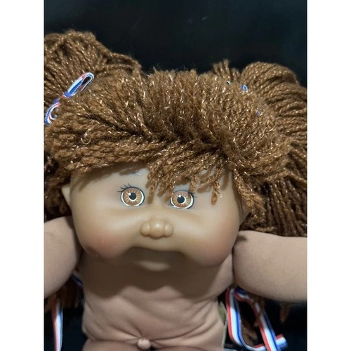 Vintage Cabbage Patch Kid Doll 1995 Mattel First Edition Brown Hair