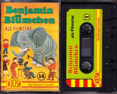 MC Benjamin Blümchen 14 - Benjamin Blümchen als Filmstar - KIOSK alt grün geschr - Bild 1 von 3
