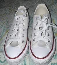 Converse Chuck Taylor All Star Low Top Youth's Size 13 Sneakers White girls 