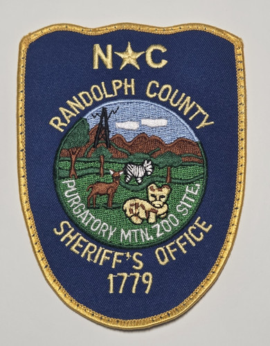 Randolph County Sheriff NC Police Patch Asheboro North Carolina Home of NC Zoo