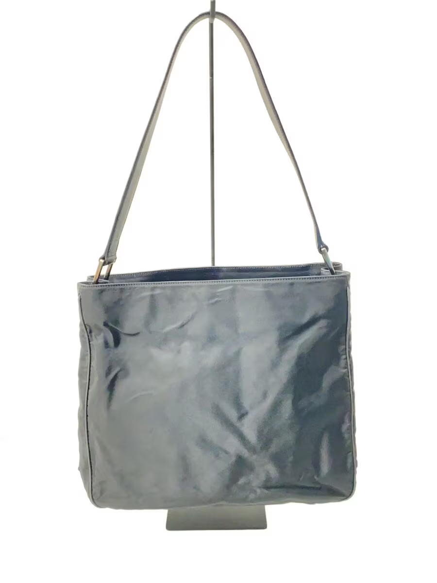 PRADA Shoulder Bag Nylon Black Plain