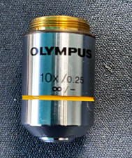 Olympus Plan Objective 10X Microscope Lens. 10x /0.25