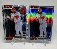 🔥⚾️💎 Victor Scott II St. Louis Cardinals Series One-2 Card Lot