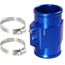 38mm Blue Water Temp Temperature Joint Pipe Sensor Gauge Radiator Hose Adapter