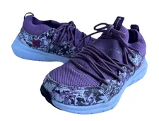 Champion Women's Yogi Size 8w Purple Floral Camo Fit Running Active Stretch Shoe