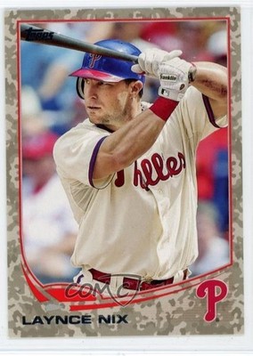 2013 Topps Update Desert Camo 2/99 Laynce Nix #US156 0ut3