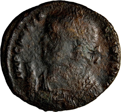 GUARANTEED AUTHENTIC Licinius II, Caesar, 317-324. Follis Military Portrait - Picture 3 of 5