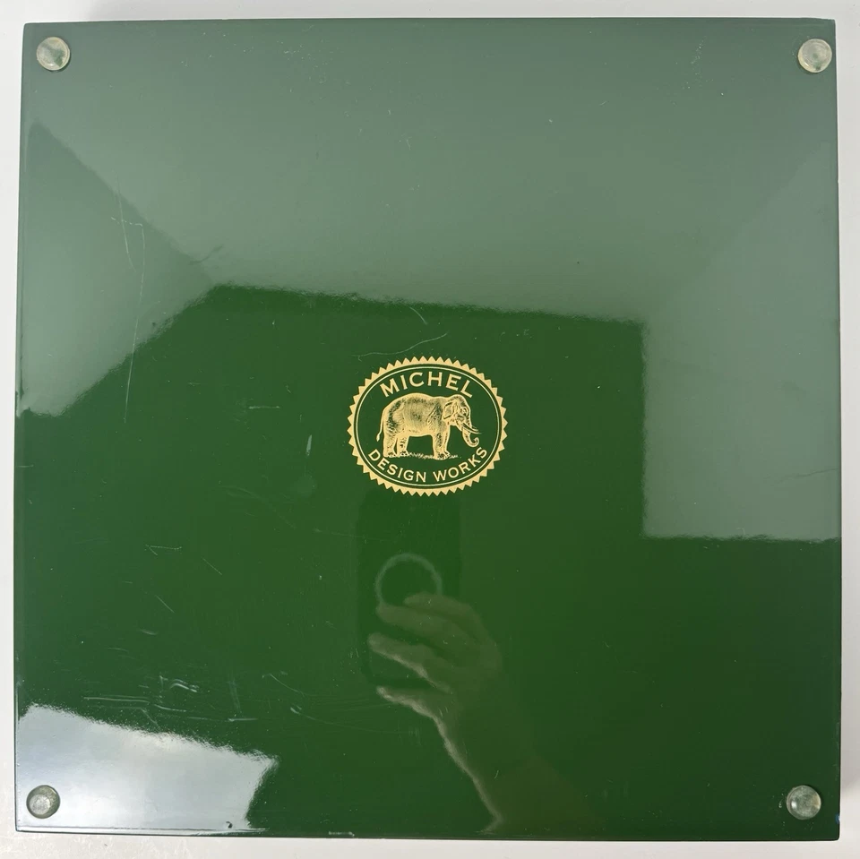 Decoupage Lacquer Wood Serving Tray Michel Design Works Pears Fruit Glossy EUC - Image 2 of 4