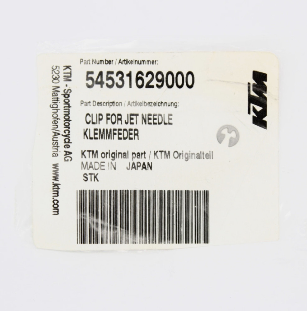KTM Husqvarna Jet Needle Clip QTY 2 for Keihin Carburetors 54531629000 QTY