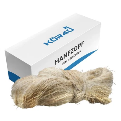 K&K DICHTUNGSTECHNIK Hanfzopf 200g Dichtungsflachs Dichtungshanf zur Abdichtung von Gewinden