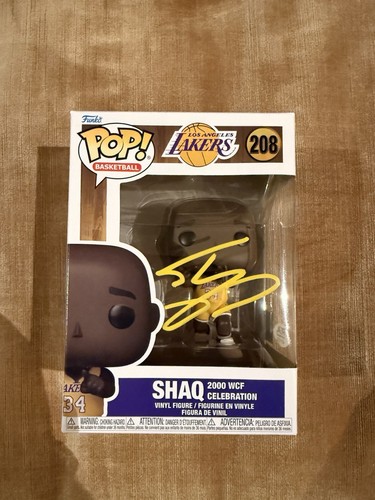Shaquille O'Neal Autogramm signed Lakers 2000 WCF Funko Pop #208 PSA COA