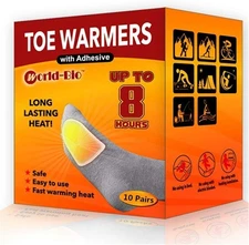 WORLD-BIO Toe Warmers, 10/20/30/40 Pairs, Natural Odorless, 8 Hours of Heat