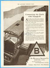 1919 Billings & Spencer Co Hartford CT Crawler Tractor Conquering the Earth Ad