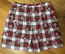 2024 Buc-ee's Flannel Christmas Pajamas Shorts with Pockets Unisex Kids Size M