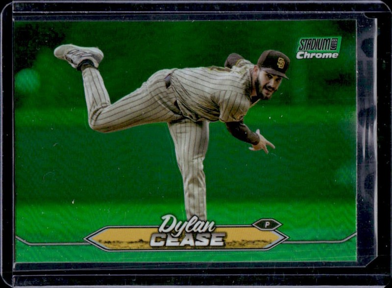 2024 Topps Stadium Club Dylan Cease Chrome Green Refractor #47 Padres