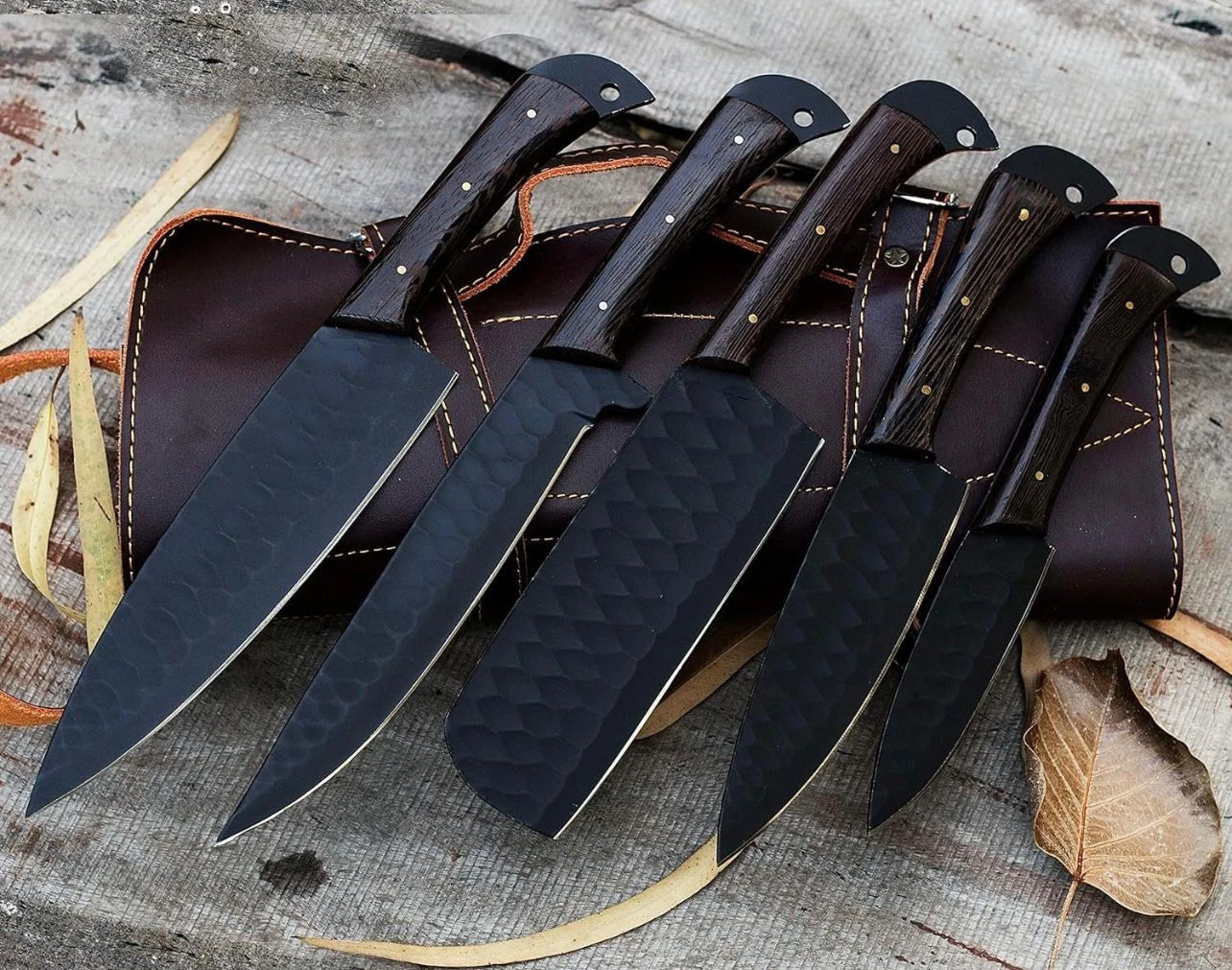 Custom Hand Forged Carbon Steel Professional Chef Knives Set Kitchen Knife
Opens in a new window or