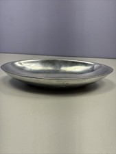 Vintage Nambe Oval Bowl Tray Stamped 504 Aluminum Metal Polished