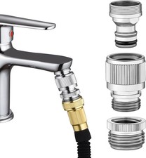 Brass Sink Faucet to Garden Hose Adapter Quick Connect Faucet Connector for...