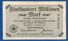 04 249 emergency money Reichsbahn Halle (Saale) 500 million Mark, 26.9.1923