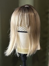 Blonde Bob Lace Front Wig  New Straight Shoulder Length Natural Look