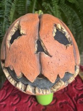 Last Night Pumpkin Adult Latex Face Mask Creepy Halloween Pumpkin Head
