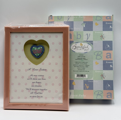 Beautiful Beginnings New Sister shadow Box Enesco New