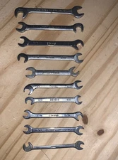 10 Vintage Ignition Wrenches SAE  9 USA, 1 Japan