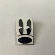Disney - Mickey Mouse - Face Eyes Nose - Silhouette Black & White Pin (L)