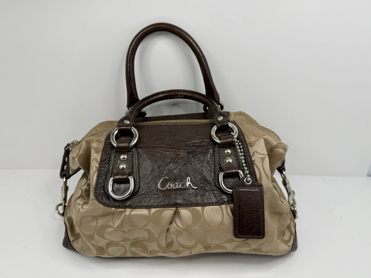 バッグ COACH Ashley Signature Satchel 2Way Bag Coach Ashley Signature Satchel for sale - eBay