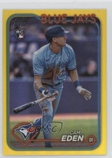 2024 Topps Update Yellow Rainbow Foil Cam Eden #US349 17eh