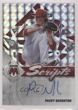 2022 Panini Mosaic Scripts Mosaic Prizm Packy Naughton #SC-PN Auto 00jz