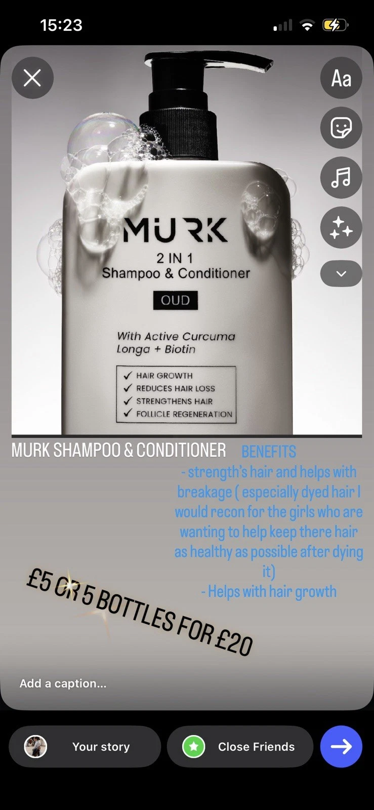MURK HAIR Products
Opens in a new window or tab