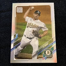 20201 Topps Series One Liam Hendricks Foil Oakland Athletics Australia