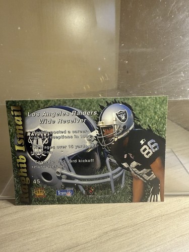 1995 Pacific Prisms #45 Raghib Ismail Los Angeles Raiders - Bild 2 von 2