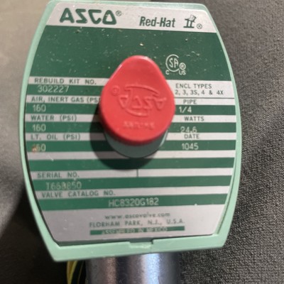 ASCO Red-Hat II Solenoid Valve, model HC8320G182.