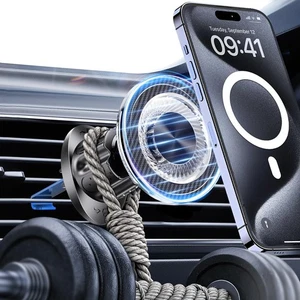 Hoarahloux pour MagSafe Mont de voiture,【22 N55 Super Magnets de téléphone magnétique noir